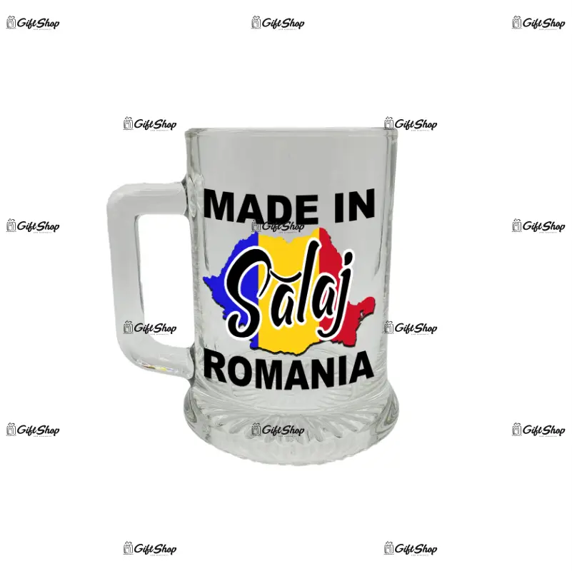 Made in salaj romania, halba cu mesaj